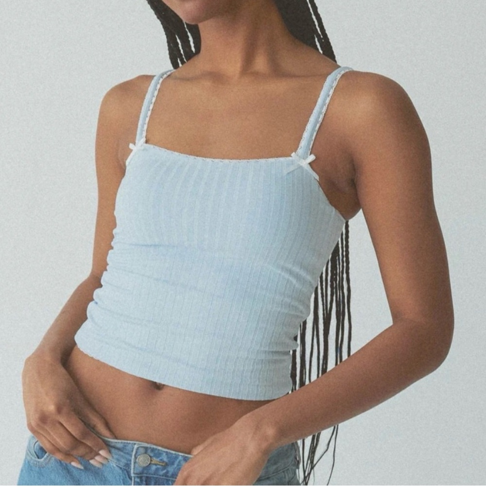 Blue Lace Cami Tank